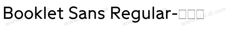 Booklet Sans Regular字体转换
